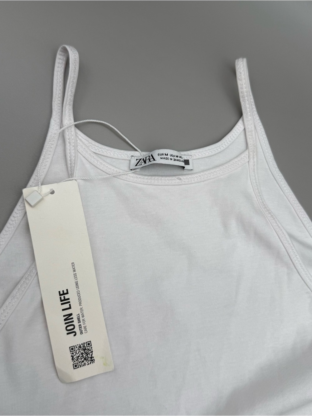 Zara White Tank Outer Shell Bodysuit - Picture 2 of 7